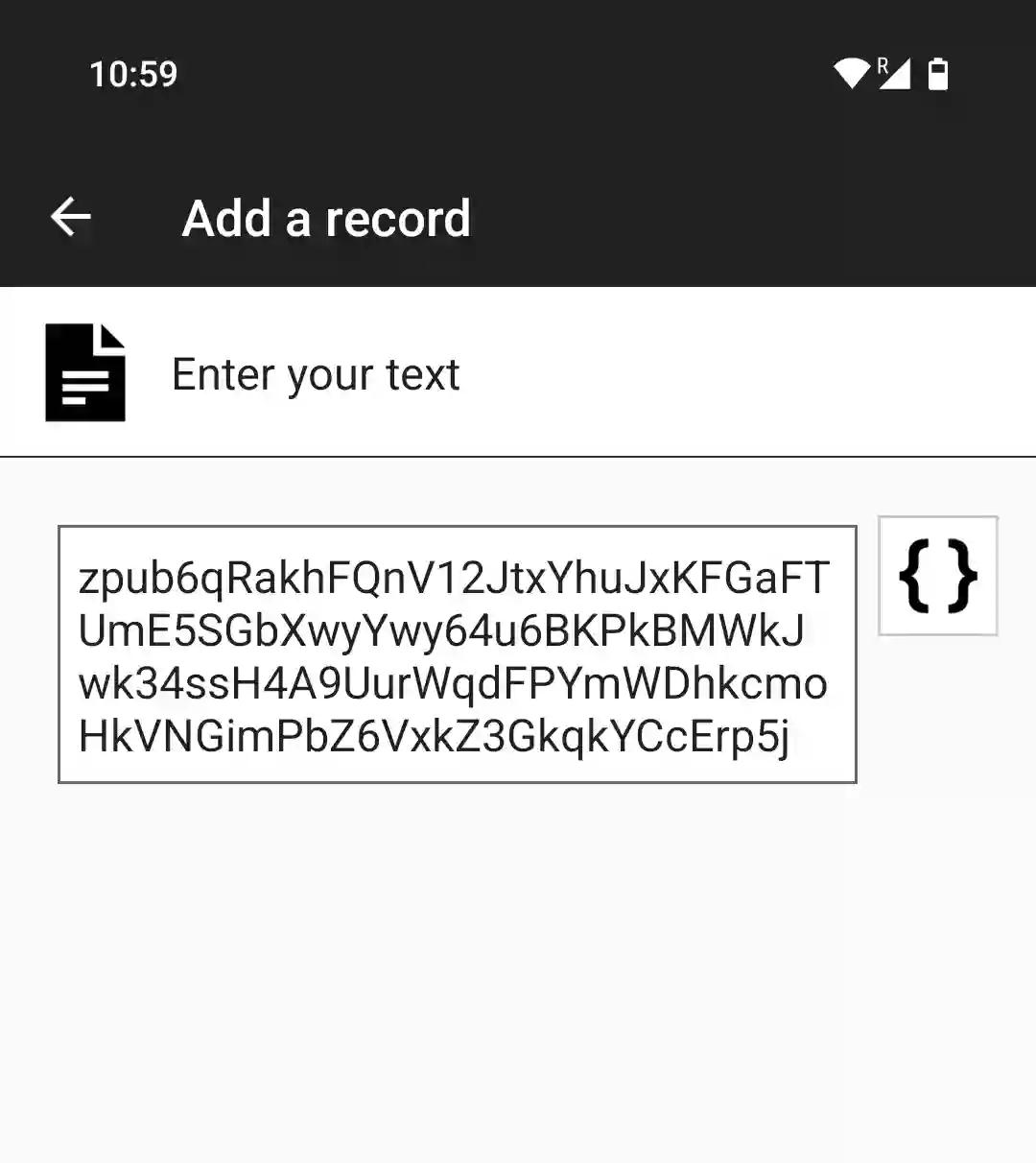 NFC Tools app paste